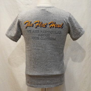 TVT-03W-杢グレー-VネックTシャツ03W-TVT03W-FLATHEAD-フラットヘッドTシャツの画像