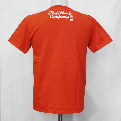TVP-02W-ライトレッド-VネックポケットTシャツ02W-TVP02W-FLATHEAD-フラットヘッドTシャツの画像