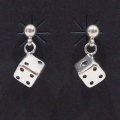 FN-JE-001-DICE EARRINGS PIERS-FNJE001-FLATHEAD-フラットヘッド-シルバー-イヤリング-ピアスの画像