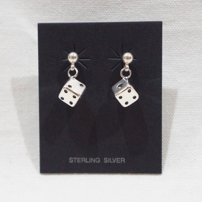 FN-JE-001-DICE EARRINGS PIERS-FNJE001-FLATHEAD-フラットヘッド-シルバー-イヤリング-ピアスの画像