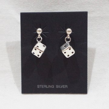 FN-JE-001-DICE EARRINGS PIERS-FNJE001-FLATHEAD-フラットヘッド-シルバー-イヤリング-ピアスの画像