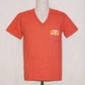 TVP-03W-ライトレッド-VネックポケットTシャツ03W-TVP03W-FLATHEAD-フラットヘッドTシャツの画像