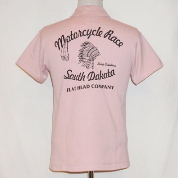 TNV-03W-ピンク-SOUTH DAKOTA-TNV03W-FLATHEAD-フラットヘッドTシャツ-フラットヘッドポロシャツ-BLACKMINT-ブラックミントTシャツの画像