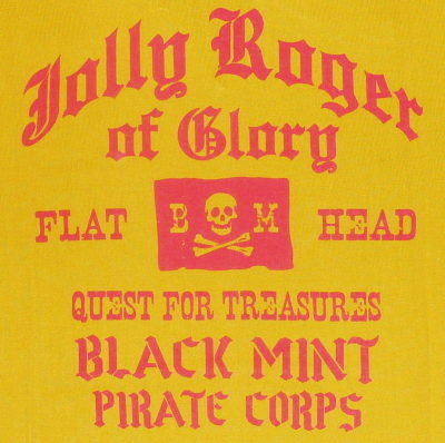 TNV-04W-マスタード-JOLLY ROGER-TNV04W-FLATHEAD-フラットヘッドTシャツ-フラットヘッドポロシャツ-BLACKMINT-ブラックミントTシャツの画像
