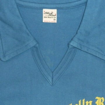 TNV-04W-サックスブルー-JOLLY ROGER-TNV04W-FLATHEAD-フラットヘッドTシャツ-フラットヘッドポロシャツ-BLACKMINT-ブラックミントTシャツの画像