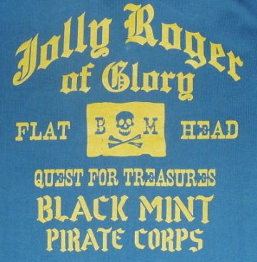 TNV-04W-サックスブルー-JOLLY ROGER-TNV04W-FLATHEAD-フラットヘッドTシャツ-フラットヘッドポロシャツ-BLACKMINT-ブラックミントTシャツの画像