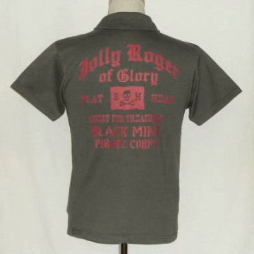 TNV-04W-チャコール-JOLLY ROGER-TNV04W-FLATHEAD-フラットヘッドTシャツ-フラットヘッドポロシャツ-BLACKMINT-ブラックミントTシャツの画像