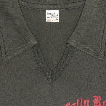 TNV-04W-チャコール-JOLLY ROGER-TNV04W-FLATHEAD-フラットヘッドTシャツ-フラットヘッドポロシャツ-BLACKMINT-ブラックミントTシャツの画像