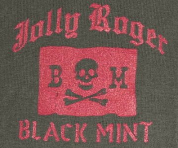 TNV-04W-チャコール-JOLLY ROGER-TNV04W-FLATHEAD-フラットヘッドTシャツ-フラットヘッドポロシャツ-BLACKMINT-ブラックミントTシャツの画像
