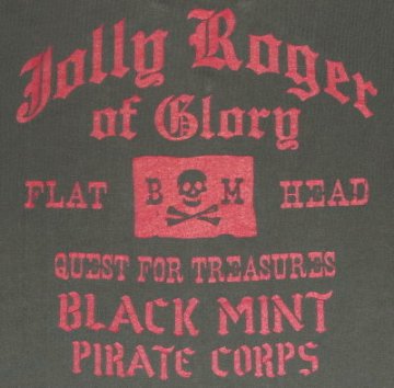 TNV-04W-チャコール-JOLLY ROGER-TNV04W-FLATHEAD-フラットヘッドTシャツ-フラットヘッドポロシャツ-BLACKMINT-ブラックミントTシャツの画像