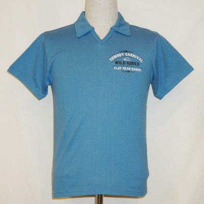 TNV-05W-サックスブルー-CARNIVAL-TNV05W-FLATHEAD-フラットヘッドTシャツ-フラットヘッドポロシャツ-BLACKMINT-ブラックミントTシャツの画像