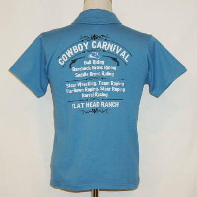 TNV-05W-サックスブルー-CARNIVAL-TNV05W-FLATHEAD-フラットヘッドTシャツ-フラットヘッドポロシャツ-BLACKMINT-ブラックミントTシャツの画像