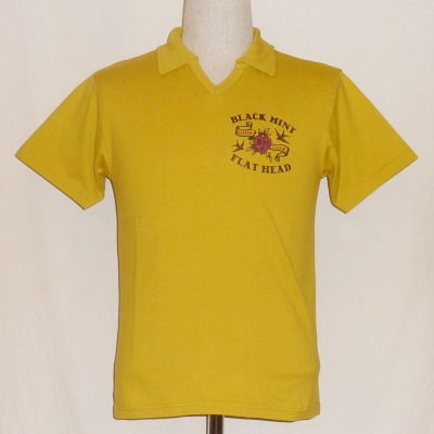 TNV-06W-マスタード-WISHING FOR-TNV06W-FLATHEAD-フラットヘッドTシャツ-フラットヘッドポロシャツ-BLACKMINT-ブラックミントTシャツの画像
