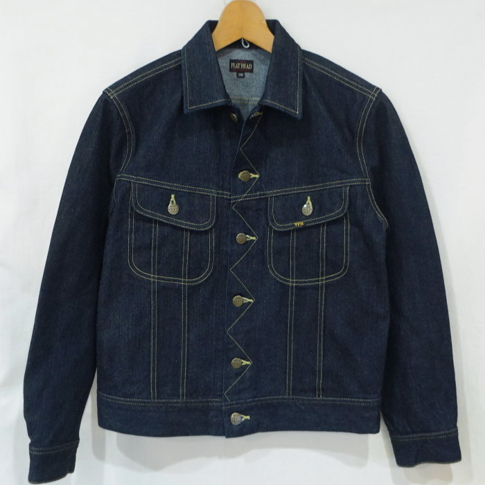 FN-OJ-D103 ジンバブエコットン左綾デニムジャケット FNOJD103 FLATHEAD フラットヘッド DENIMJACKET デニムジャケット Gジャン ジージャンの画像
