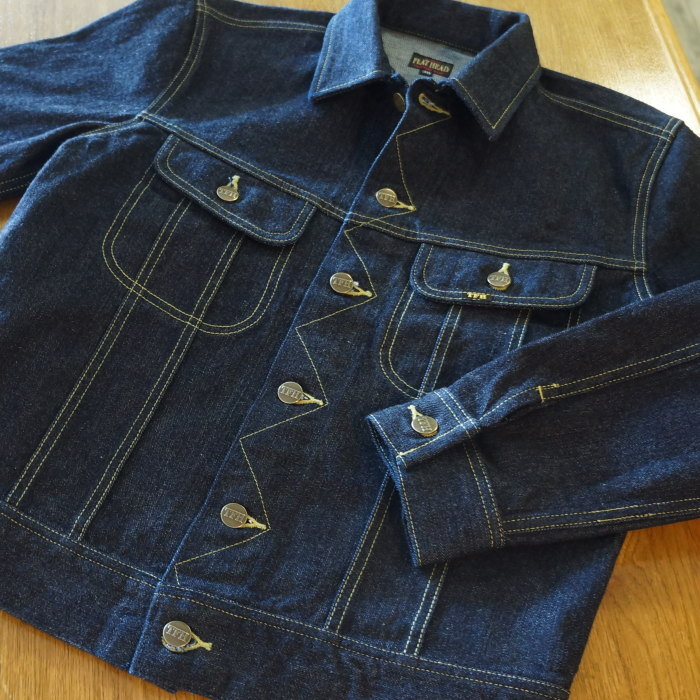 FN-OJ-D103 ジンバブエコットン左綾デニムジャケット FNOJD103 FLATHEAD フラットヘッド DENIMJACKET デニムジャケット Gジャン ジージャンの画像