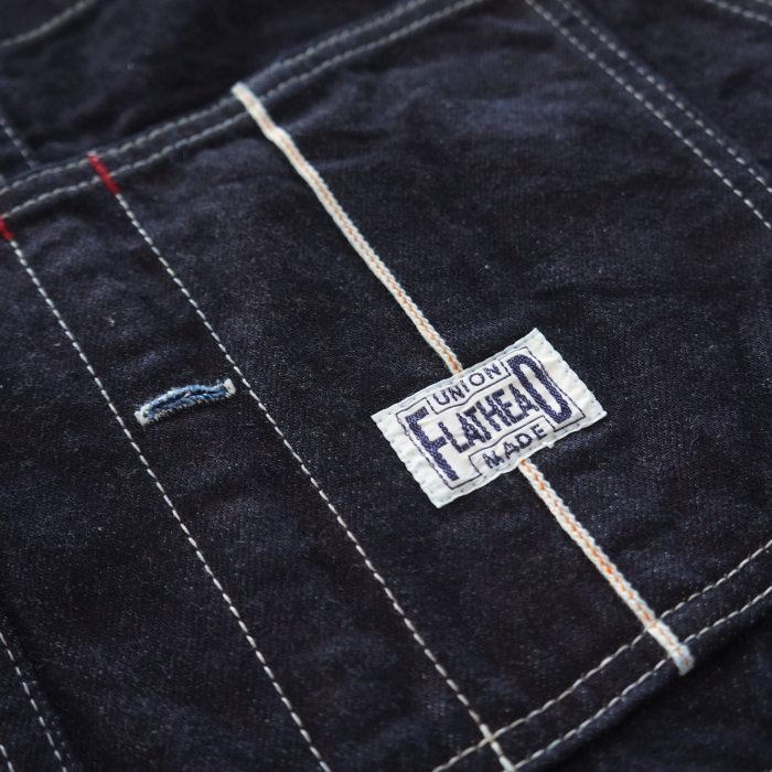 FN-PA-DO201 BL OVERALL FNPADO201 FLATHEAD フラットヘッドパンツ オーバーオールの画像
