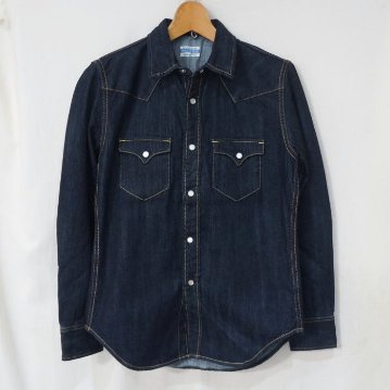 FN-SDW-002L デニムウエスタンシャツ長袖FN-SDW-002L FNSDW002L FLATHEAD フラットヘッドデニムシャツ ウエスタンシャツ長袖 長袖シャツの画像