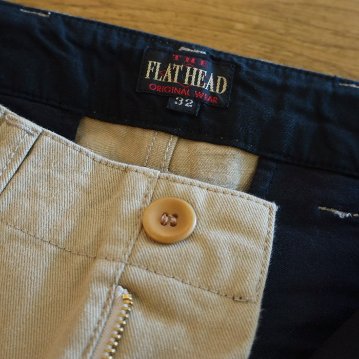 FN-PA-C014 12OZ CHINO TRAUSERS FNPAC014 FLATHEAD フラットヘッドパンツ チノパンの画像