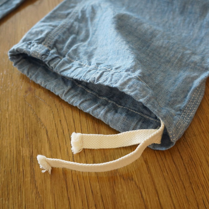 FN-PA-C015 CHAMBRAY RELAX PANTS FNPAC015 FLATHEAD フラットヘッドパンツ シャンブレーリラックスパンツ シャンブレーパンツの画像