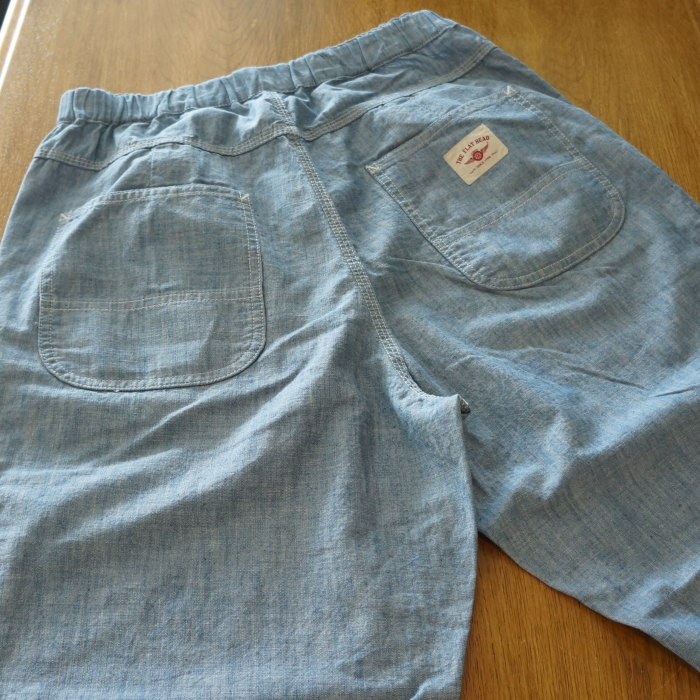 FN-PA-C015 CHAMBRAY RELAX PANTS FNPAC015 FLATHEAD フラットヘッドパンツ シャンブレーリラックスパンツ シャンブレーパンツの画像