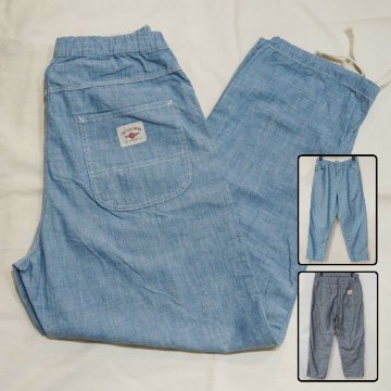FN-PA-C015 CHAMBRAY RELAX PANTS FNPAC015 FLATHEAD フラットヘッドパンツ シャンブレーリラックスパンツ シャンブレーパンツの画像