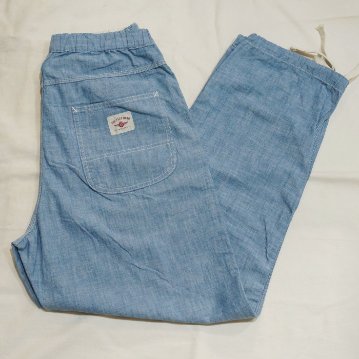 FN-PA-C015 CHAMBRAY RELAX PANTS FNPAC015 FLATHEAD フラットヘッドパンツ シャンブレーリラックスパンツ シャンブレーパンツの画像
