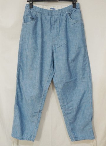 FN-PA-C015 CHAMBRAY RELAX PANTS FNPAC015 FLATHEAD フラットヘッドパンツ シャンブレーリラックスパンツ シャンブレーパンツの画像