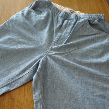 FN-PA-C015 CHAMBRAY RELAX PANTS FNPAC015 FLATHEAD フラットヘッドパンツ シャンブレーリラックスパンツ シャンブレーパンツの画像