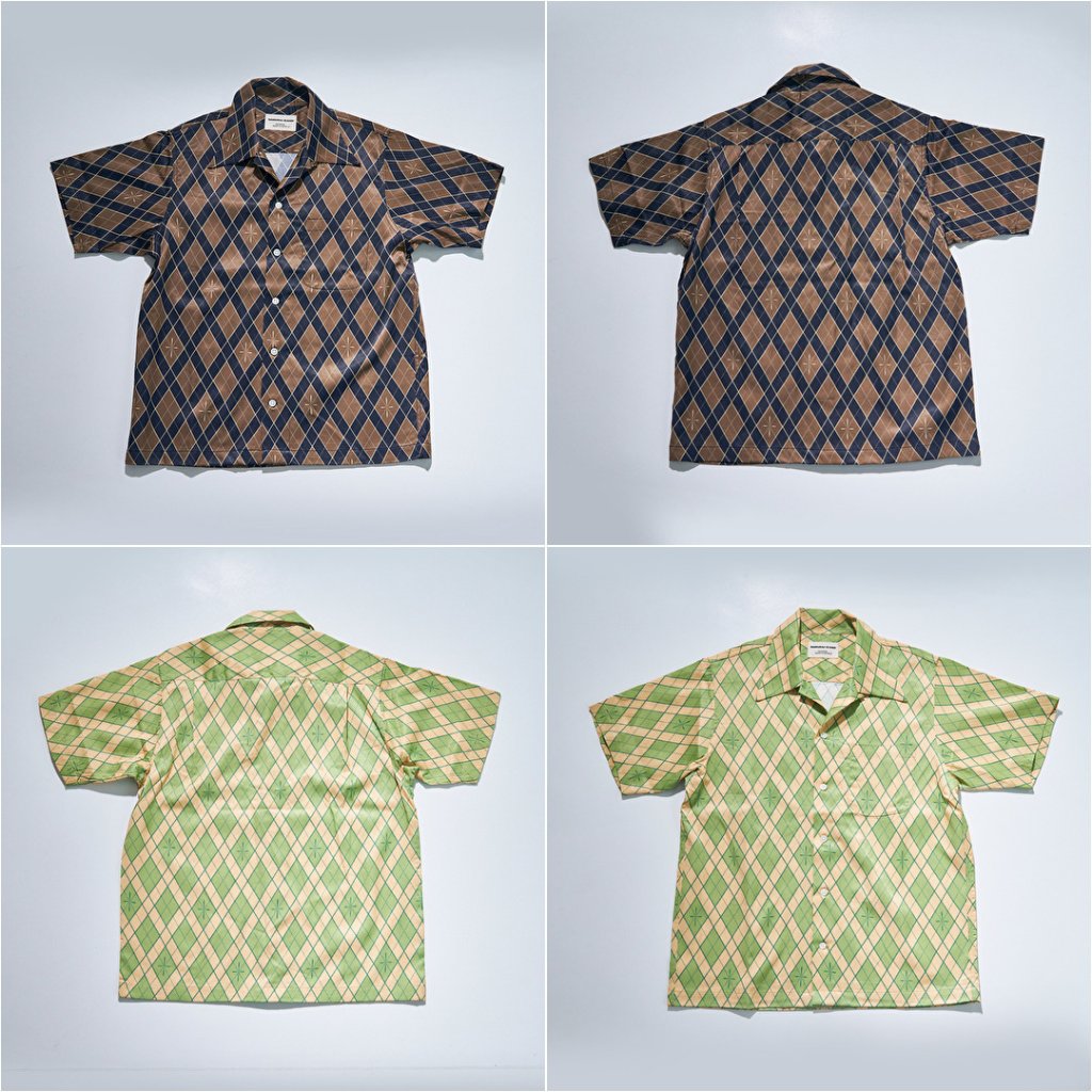 SSA25-01 蛇アーガイル総柄シャツ SSA2501 SAMURAIJEANS サムライジーンズ シャツ半袖の画像