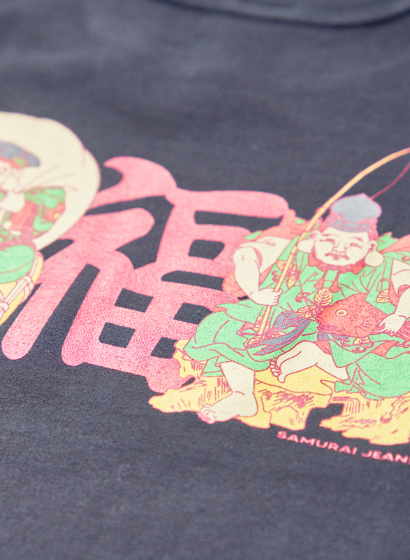 SJST25-105 サムライジーンズリペンコットン吊編Tシャツ25-105 SJST25105 SAMURAIJEANS サムライジーンズ Tシャツの画像