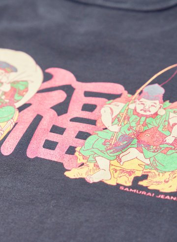 SJST25-105 サムライジーンズリペンコットン吊編Tシャツ25-105 SJST25105 SAMURAIJEANS サムライジーンズ Tシャツの画像