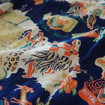 FN-SHO-010S HAWAIIAN SHIRT FNSHO010S FLATHEAD フラットヘッドアロハシャツ ハワイアンシャツ フラットヘッドシャツ シャツ半袖の画像