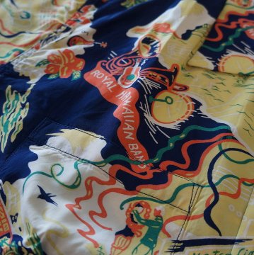 FN-SHO-010S HAWAIIAN SHIRT FNSHO010S FLATHEAD フラットヘッドアロハシャツ ハワイアンシャツ フラットヘッドシャツ シャツ半袖の画像