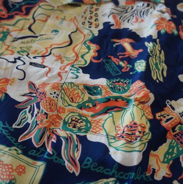FN-SHO-010S HAWAIIAN SHIRT FNSHO010S FLATHEAD フラットヘッドアロハシャツ ハワイアンシャツ フラットヘッドシャツ シャツ半袖の画像