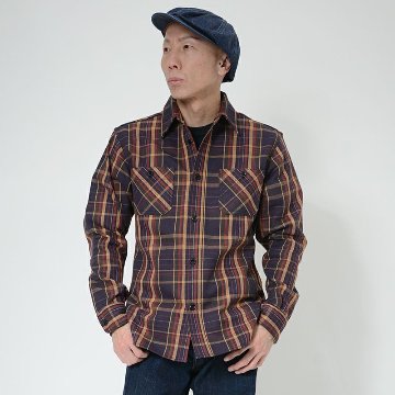 HV-55 NVPUR JAPAN ANTIQUE COLOR HV55 DELUXEWARE デラックスウエアシャツ シャツ長袖 ネルシャツの画像