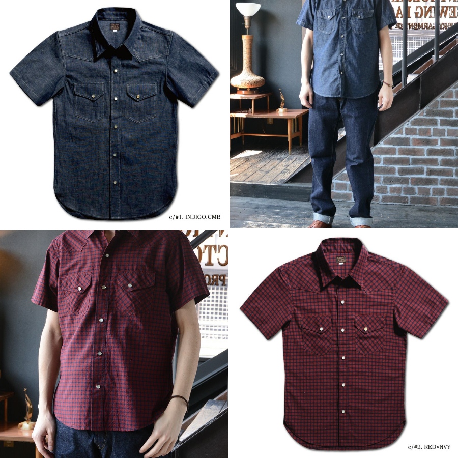 WWS-30S WESTERN S/S SHIRT WWS30S DELUXEWARE デラックスウエアシャツ半袖 デラックスウエアシャツの画像