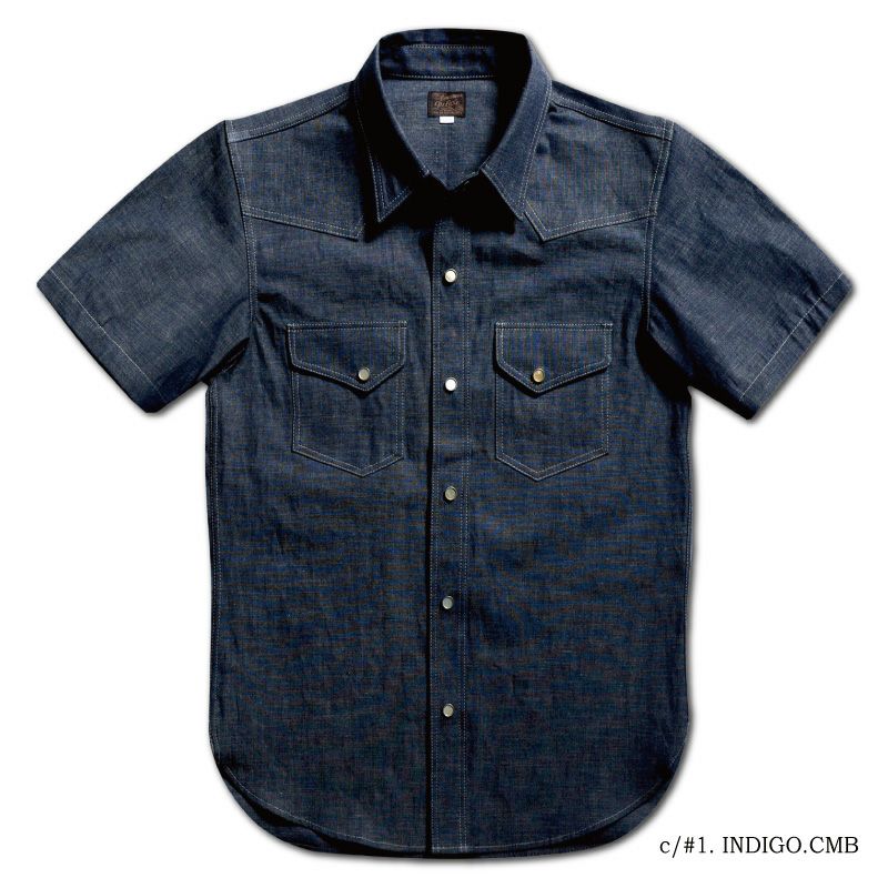 WWS-30S WESTERN S/S SHIRT WWS30S DELUXEWARE デラックスウエアシャツ半袖 デラックスウエアシャツの画像