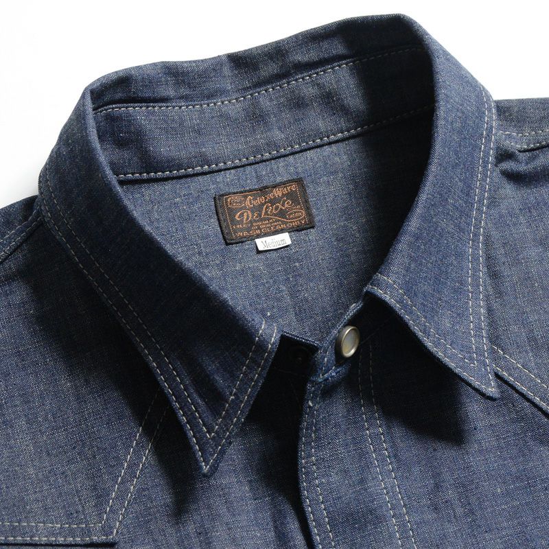 WWS-30S WESTERN S/S SHIRT WWS30S DELUXEWARE デラックスウエアシャツ半袖 デラックスウエアシャツの画像