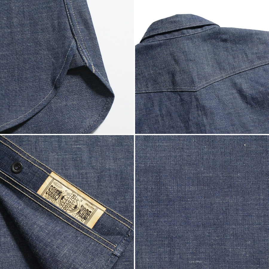 WWS-30S WESTERN S/S SHIRT WWS30S DELUXEWARE デラックスウエアシャツ半袖 デラックスウエアシャツの画像