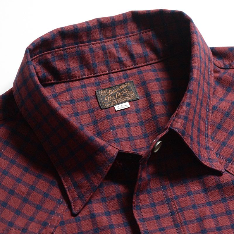 WWS-30S WESTERN S/S SHIRT WWS30S DELUXEWARE デラックスウエアシャツ半袖 デラックスウエアシャツの画像