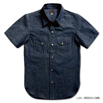 WWS-30S WESTERN S/S SHIRT WWS30S DELUXEWARE デラックスウエアシャツ半袖 デラックスウエアシャツの画像
