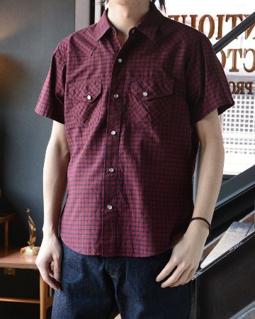 WWS-30S WESTERN S/S SHIRT WWS30S DELUXEWARE デラックスウエアシャツ半袖 デラックスウエアシャツの画像