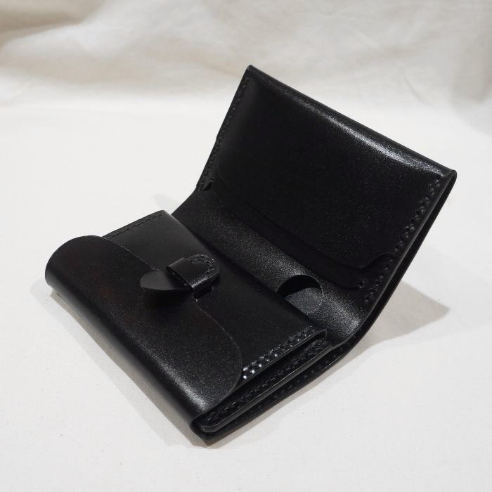 C20AN-BK-C20ANミディアムウォレット-黒羽-クロウ-CROW-財布-ハーフウォレットの画像