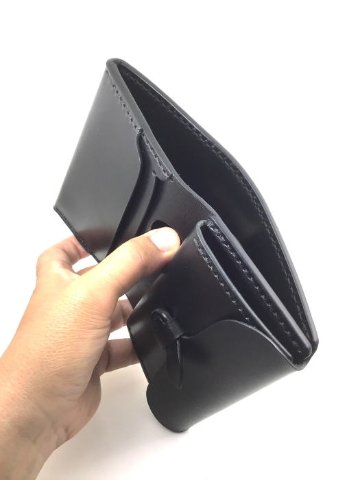 C20AN-BK-C20ANミディアムウォレット-黒羽-クロウ-CROW-財布-ハーフウォレットの画像