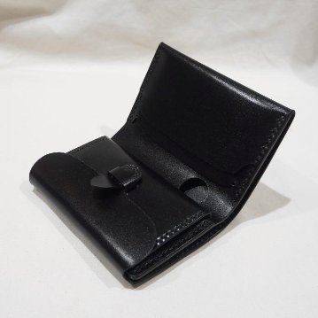 C20AN-BK-C20ANミディアムウォレット-黒羽-クロウ-CROW-財布-ハーフウォレットの画像