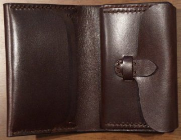 C20AN-DB-C20ANミディアムウォレット-黒羽-クロウ-CROW-財布-ハーフウォレットの画像