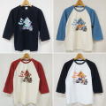 FN-TSRB-003 RAGLAN Q/S SHIRT FNTSRB003 FLATHEAD フラットヘッド七分袖Tシャツの画像