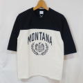 FN-TSFT-002 IVxBK MONTANA FNTSFT002 FLATHEAD フラットヘッド七分袖Tシャツの画像