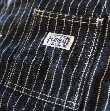 FN-MVD-702 ウォバッシュワークベスト FNMVD702 FLATHEAD フラットヘッドベスト デニムベストの画像