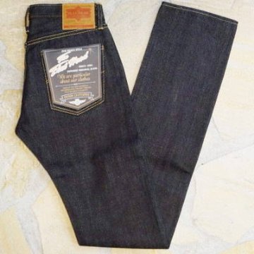1001-16ozニーフィットストレート(２重ステッチ仕様)-FLATHEAD-フラットヘッドデニムジーンズ・フラットヘッドジーンズの画像